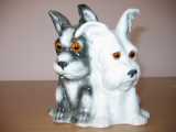 Ozonlampe -  Gruppe: Hunde - GH & Co. Form nr. 8643 Højde: 16 cm.