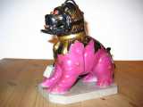 Ozonlampe - Tempel-Hund Gruppe:  - Aerozon D.R.G.M.30 Højde: 19cm