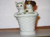 Ozonlampe - Hund & Kat i kurv Gruppe: Dyr - Højde: 17cm